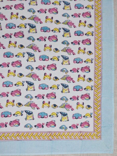 Pink Crab Bedsheet
