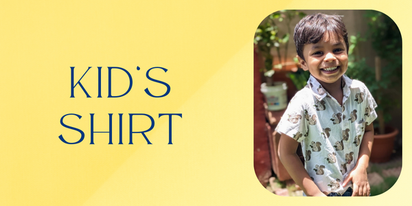 handblock print kids shirt