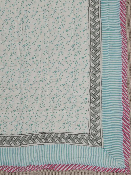 Blue Crab Handblock Quilt