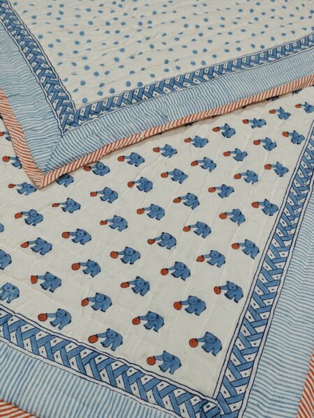 Polar Bear Handblock Quilt