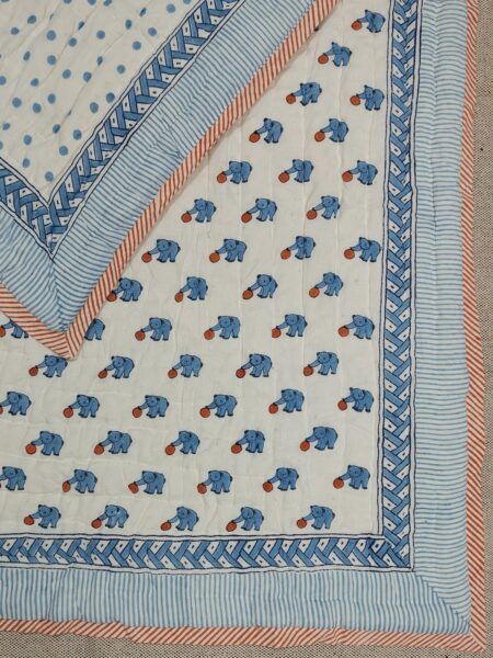 Polar Bear Handblock Quilt